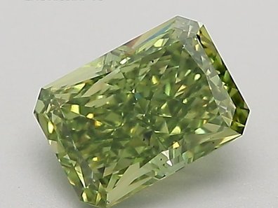 Green lab-grown diamond