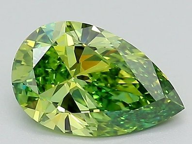 Green lab-grown diamond