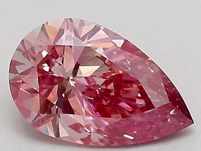 Pear 2.09 Ct. Fancy Vivid Pinkish Purple VS1 Lab-Grown Diamond