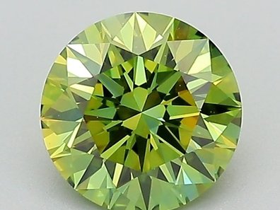 Green lab-grown diamond