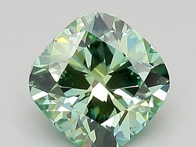 Green lab-grown diamond