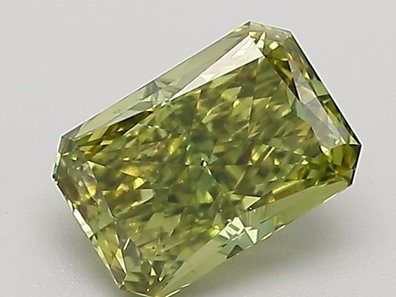 Green lab-grown diamond
