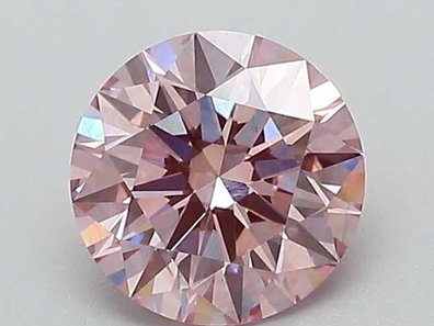 Round 3.01 Ct. Fancy Pink Purple VS1 Lab-Grown Diamond