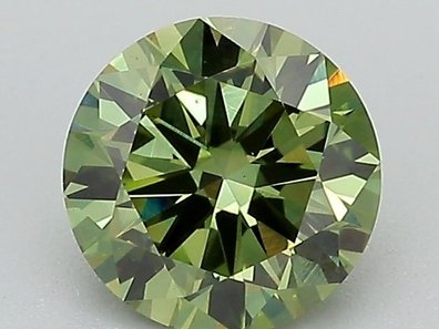 Green lab-grown diamond