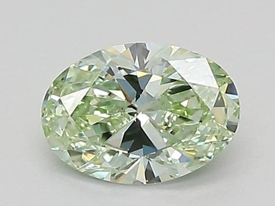 Green lab-grown diamond