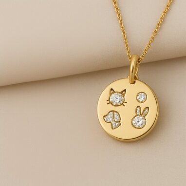 Multi-pet memorials diamond pendant 1