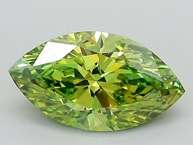 Green lab-grown diamond