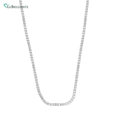 Lab Diamond Tennis Necklace (7 ct. tw.) in 10K White Gold