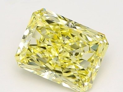 2.70 Ct. Fancy Intense Yellow Cut-Cornered Rect. Mod. Lab-Grown Diamond