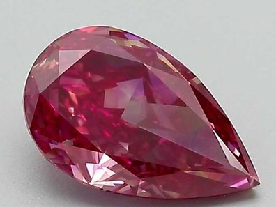 Pear 3.09 Ct. Fancy Vivid Purple VS1 Lab-Grown Diamond