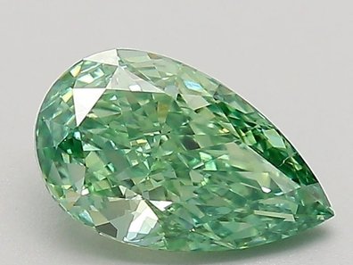 Green lab-grown diamond