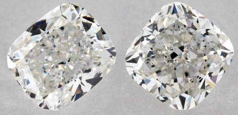 Cushion lab grown diamond