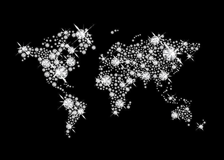 Lab-grown diamond stores map